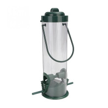 Squirrel Proof Bird Feeder for Garden Balcony, Hanging Outdoor Seed Feeder, Easy Refill WeatherResistant Design