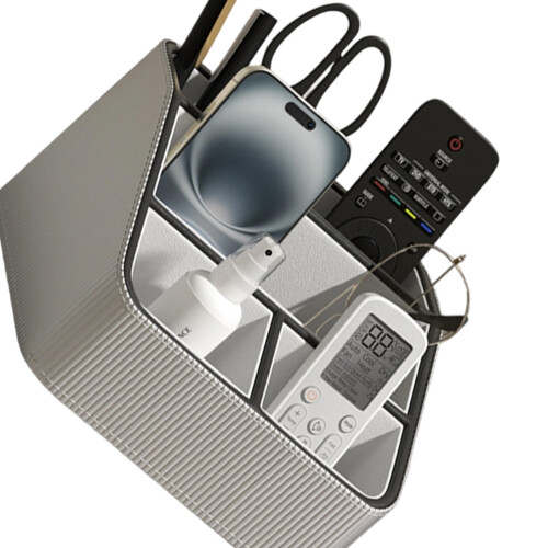 Organisateurs de chevet de luxe pour télécommandes,-gris argenté