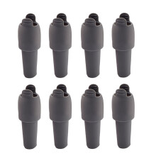 Packung mit 8 Premium-Silikonstopfen. Effiziente-Grau