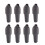 Pack Of 8 User Friendly Silicone Corks Multiple Color-Grey 1