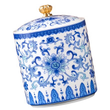 Ceramic Storage Jar Multifunctional Tea Salt-blue and white