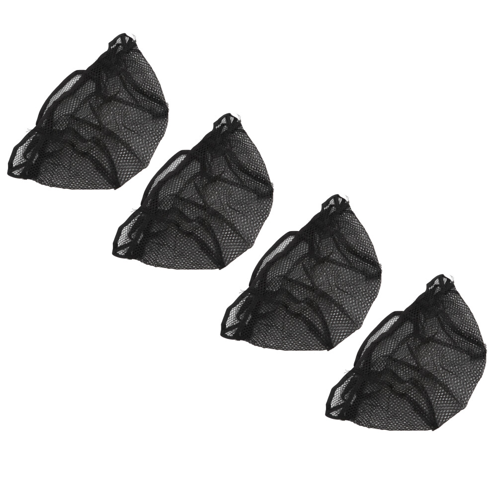 Unisex Mesh Wig Cap 4 Pcs Breathable Nylon Stretchy Net Stocking For Cosplay & Costume