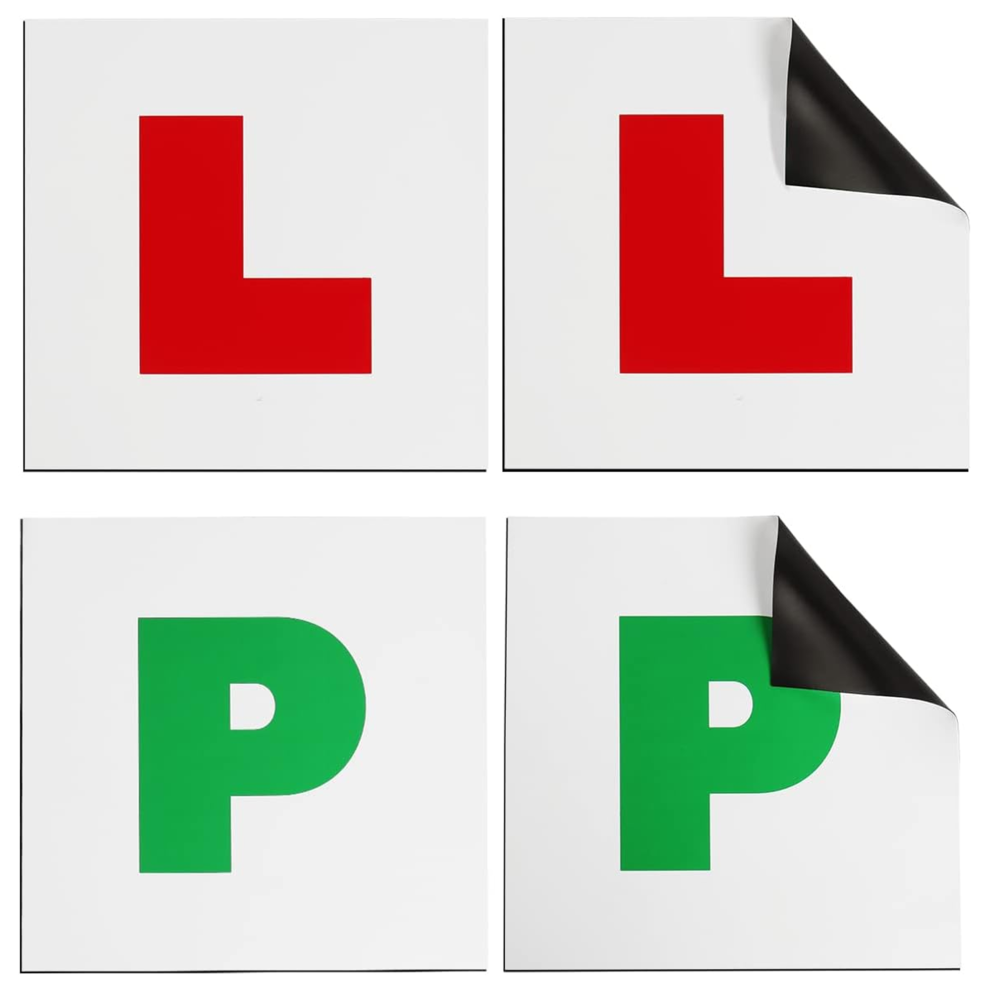 Haltons Magnetic L And P Plates For Car, Pack Of 4, Pvc Thick Road Legal Learner And Provisional Plates - Image 4