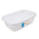 Wham Wham Cuisine Rectangular Food Storage Box White Lid 4.5L 1