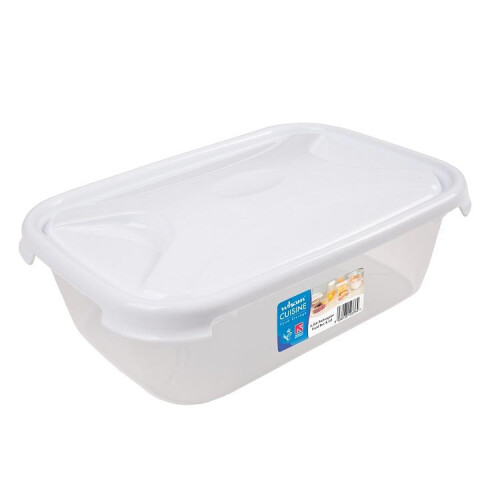 Wham Wham Cuisine Rectangular Food Storage Box White Lid 4.5L