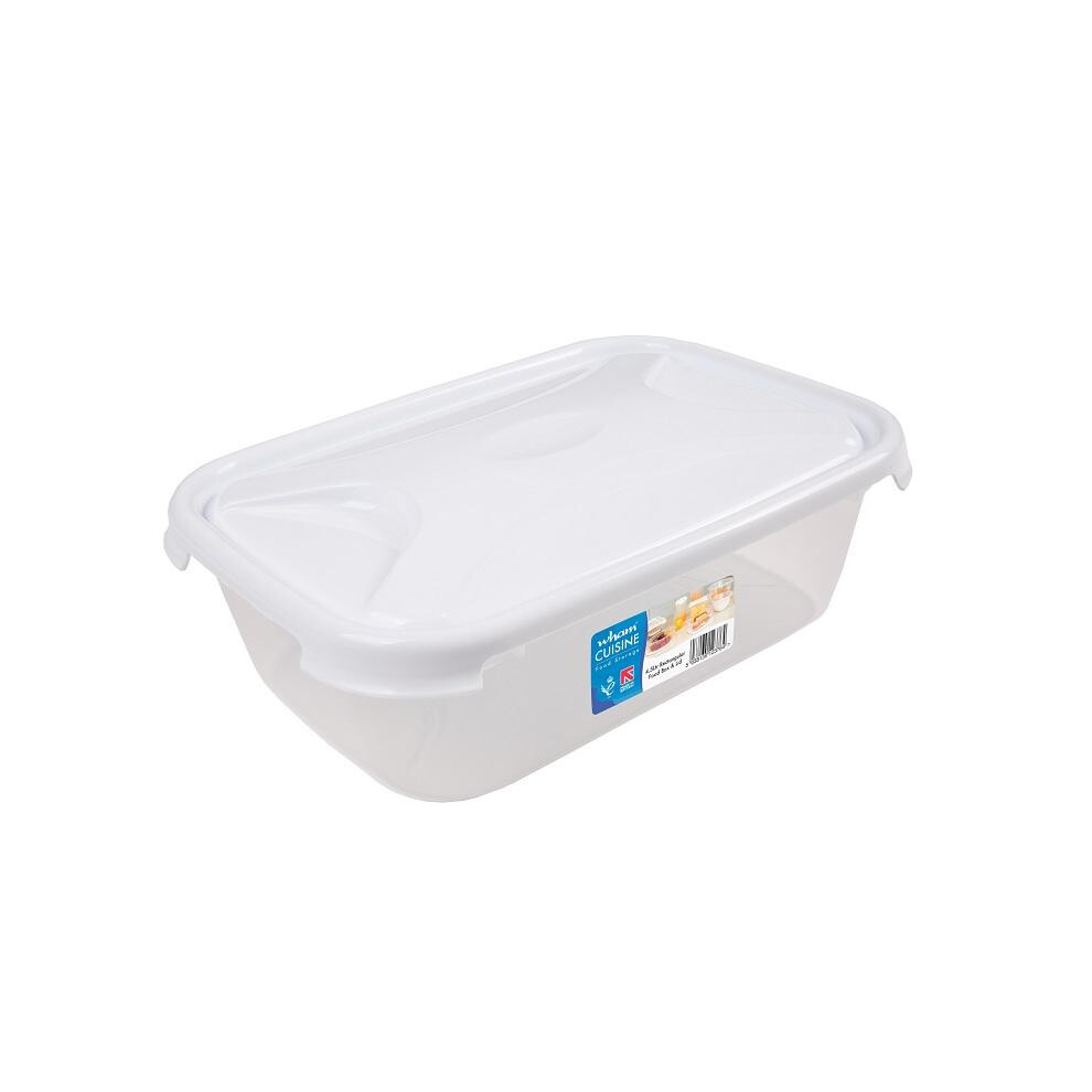 Wham Cuisine Rectangular Food Storage Box Lid 4.5L White