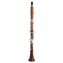 Professional Rosewood B Flat Clarinet with Silver Plated Keys, Stable Pitch and Rich Mellow Tone