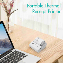 Tragbarer Mini-Thermaldrucker JK-5803P 57 mm kabellos, 2000mAh Akku