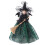 Halloween Witch Tree Topper Ornament Black Green 1