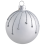 Beliani Set of 35 Baubles SNOWFALL Glass Blue 3