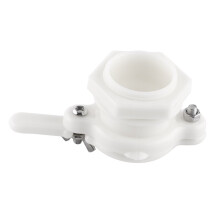 White Plastic Honey Gate Valve for Buckets, Food Grade Beekeeping Honey Tap with LeakResistant Fit