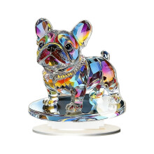 Figurine d'animal multicolore en acrylique plat contemporain-3 0