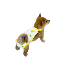 Female Dog Menstrual Pants Cotton Materials-S yellow strawberry