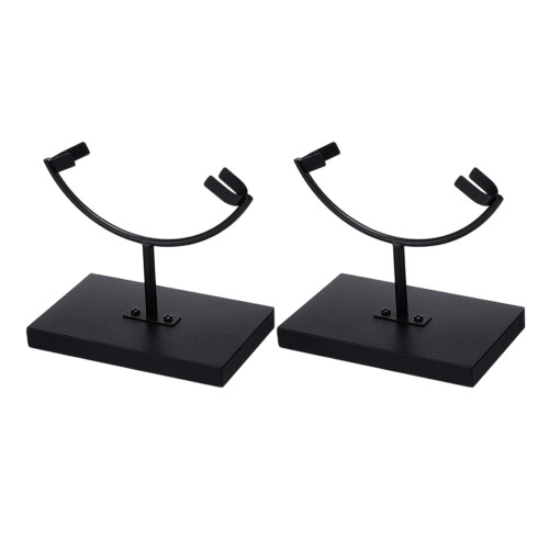 Crystal Display Stand Metal Rock Holder Display Easel-2pcs