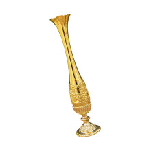Artistic Handcrafted Metal Bud Vases With Delicate-gold