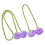Embrasses de rideaux décoratives, rétro, fleurs, boucles-Violet 1