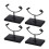 2/4Pcs Metal Arm Display Stand Easel with Base Rock-4pcs 1