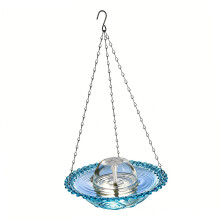 USB Powered Hanging Bird Bath Fountain For Garden And-Blue