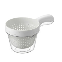 Space Saving 2 Compartment Dish Rack For Small Kitchen-White