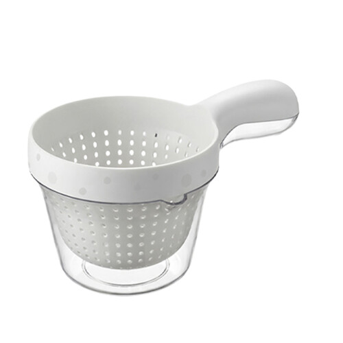 Space Saving 2 Compartment Dish Rack For Small Kitchen-White