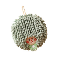 Colorful Chenilles Hand Towel Soft And Highly Absorbent-Green