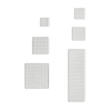6/9Pcs Clear Acrylic Stamper Blocks with-Straight 6 piece set