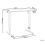 Beliani Electric Adjustable Standing Desk TAVARES 120 cm 60 cm White 3