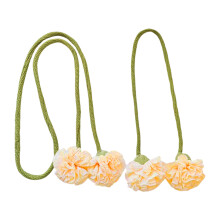 Drape Tieback Holders Curtain Tiebacks Flower-Creamy Yellow