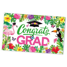Pack Of 1 Recyclable Paper Hawaiian Graduation-background cloth