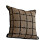Artistic Handwoven Cushion Cover With Checkered Pattern-square 1