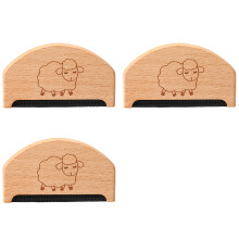 3Pieces Wood Fabric Shavers Lint Remover Clothes Brush Gently