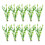 10pcs Realistic Spirals Water Plant with Ceramic Base for-Green 1