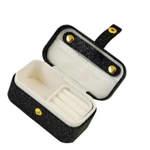 Leather Jewelry Organiser With Flipping Open Lid And Spacious-2