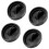 Lot de 4 joints de couvercle en silicone efficaces,-Noir 1