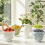 Ergonomic Double Layer Food Container Fruit Basket For-White 6