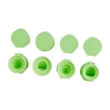 4Pc Efficient Condiments Squeeze Bottle Cap with Adapter-Green
