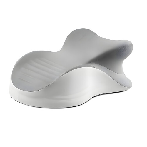 Medium Support Pillow adjusted For Larger-Light Grey