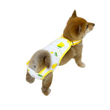 Couches confortables de chien de coton pour des-M fraise jaune