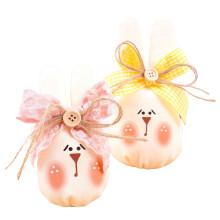 Fabric Stuffing Bunnies Decoration Spring Easter Cloth Rabbit-S