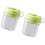 Practical Portable 380ml Ice Cubes Mold And Insulated-Green 2 1