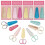 Portable Leather Scissors Case For Easy-Dark blue mint green 3