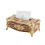 Sturdy Quality ABS Plastic Tissue Cover With-golden coffee 1