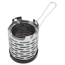 Camping Mini Heater Stainless Steel Outdoor Backpacking Wood Stove with HeatResistant Handle