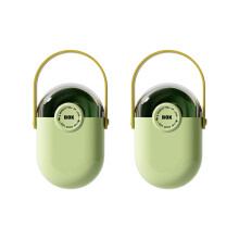 2Pcs Clear Soap Box Travel Soap Holder For Home And-Green