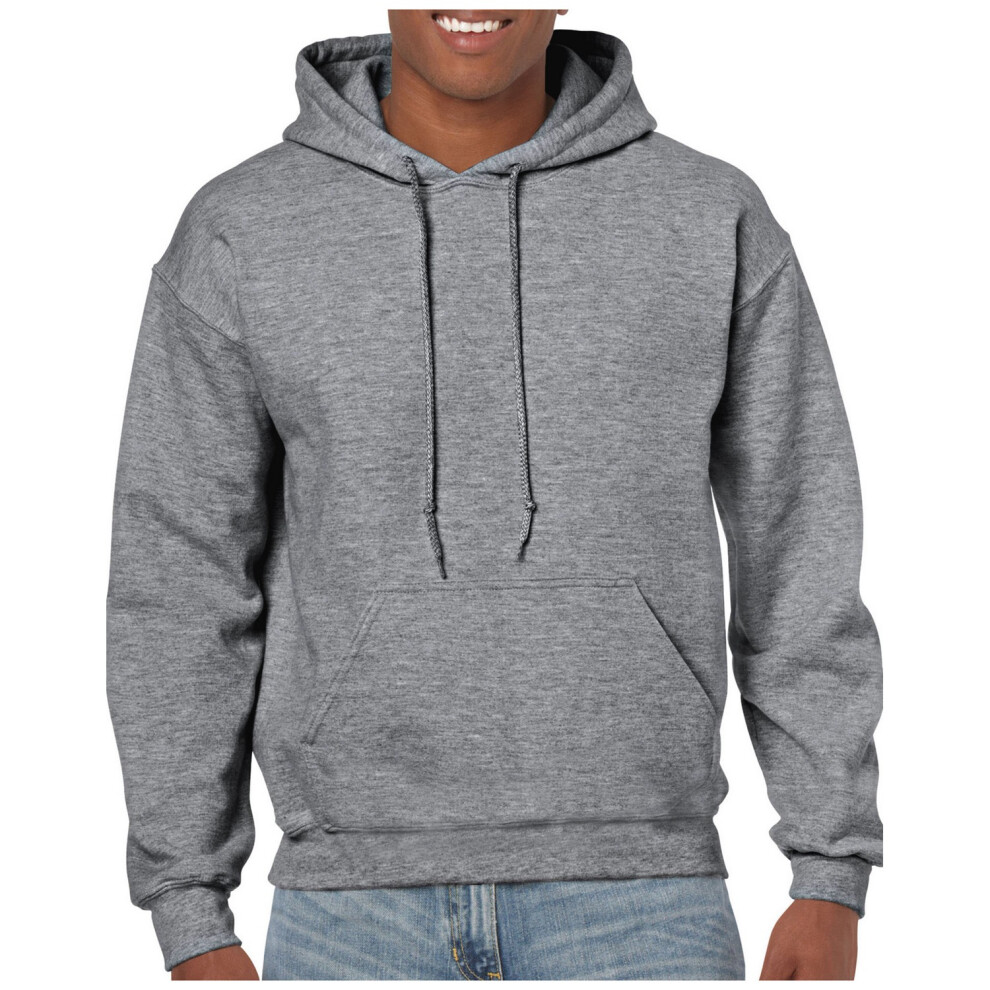 Gildan (L, Graphite Heather) Mens Heavy Blend Hoodie Multicoloured