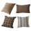 Artistic Handwoven Cushion Cover With Checkered Pattern-square 2