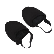 Atmungsaktiver schwarzer Nylon-Halbsso-Duttschuh, Größe S, rutschfest