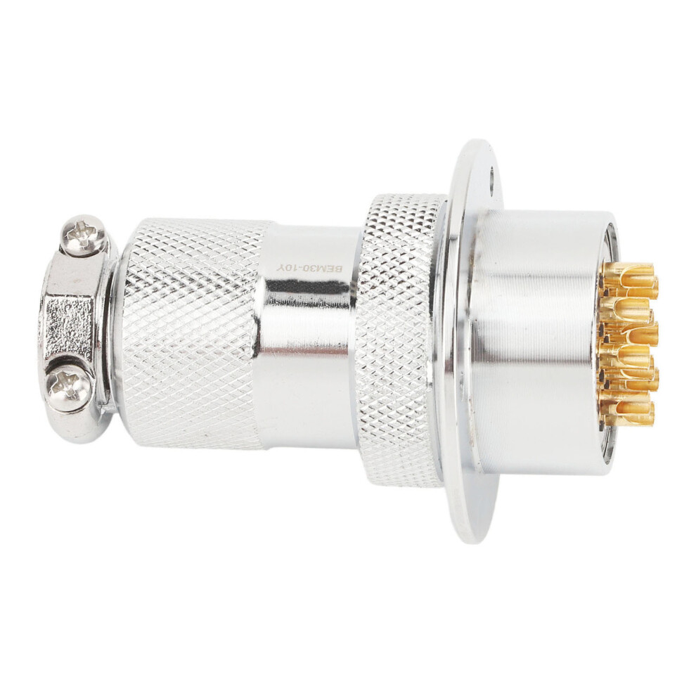 Aviation Plug Socket Zinc Alloy, 30Mm Opening, Copper Silver Plated 8081390093096