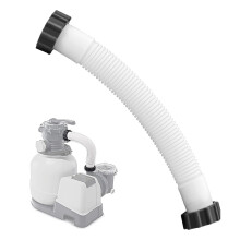 1.5 Inch Pool Pump Hose LeakResistant PVC Filter Hose for Above Ground Pools with Nuts