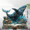 Modern 2D Flat Animal Statue Acrylic Decors Accent For-3 0 2